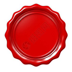 3D红蜡印章徽章背景图片