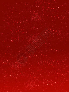 红色天空与星的背景插图图片