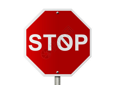 一个美国道路停车标志背景图片