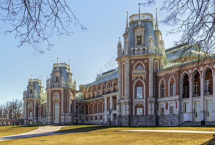 莫斯科察里齐诺公园的主要宫殿图片