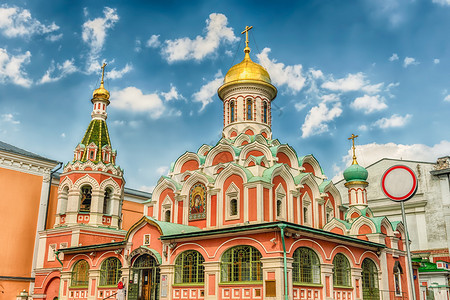 俄罗斯正统喀山大教堂俄罗斯莫科红广场图片
