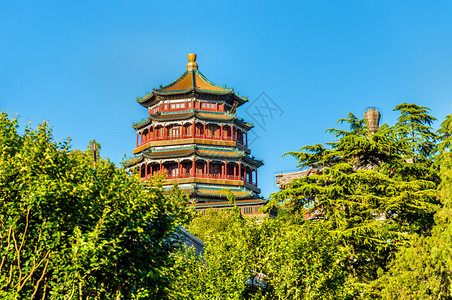 颐和园的佛香塔北京图片