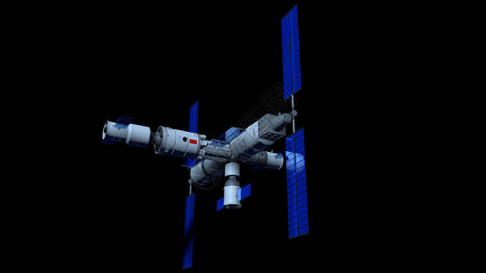 天宫三号空间站的3D模型图片