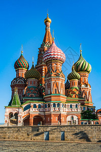 俄罗斯莫科红广场上的圣背景图片