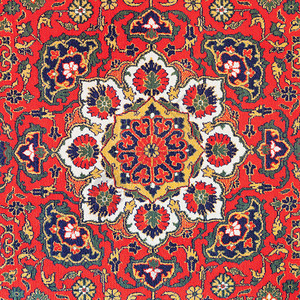 20世纪中叶亚古老地毯传统装图片