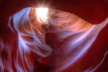Antelope峡谷是美国西南最受访的空洞峡谷图片