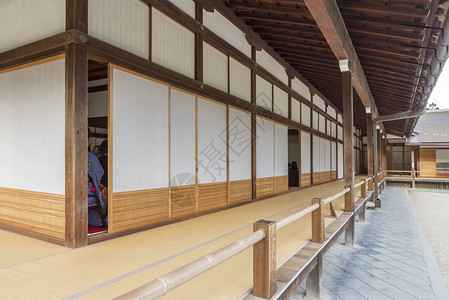 日本传统建筑走廊图片