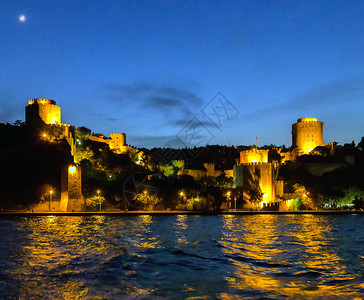 古堡垒Rumelihisar在伊斯坦堡在土耳其波斯图片