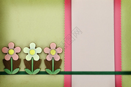 巧克力花和纸质贺卡图片