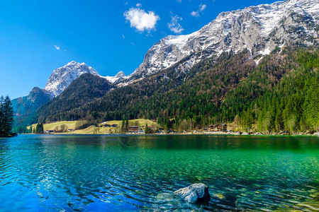 在巴伐利亚的图片式湖Hinters图片