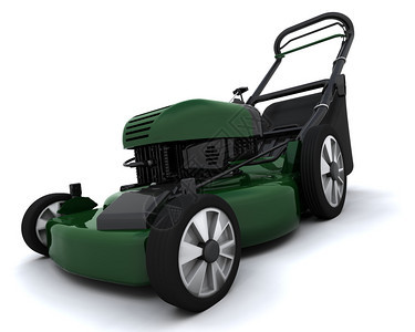 汽油动力割草机的3D渲染图片