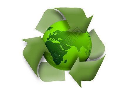 绿色回收概念背景图片