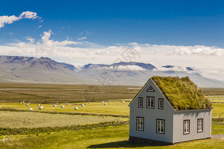 冰岛传统建筑Glau图片