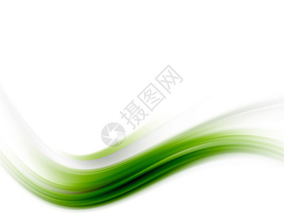 白色背景的绿色波图片