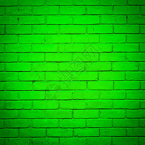 绿砖墙纹理图片