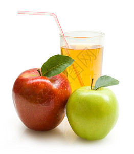 苹果汁配两个苹果图片