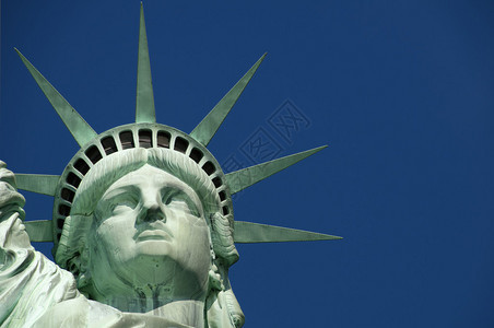 纽约市自由岛自由女神背景图片