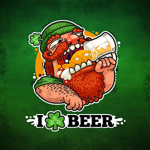 帕特里克啤酒海报图片