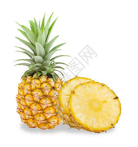 菠萝水果在白色图片
