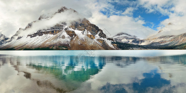 Lake全景湖反光图片