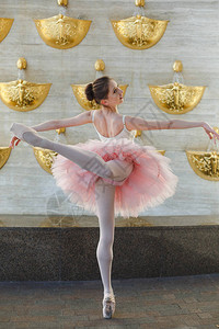 年轻而优美的芭蕾舞女图片