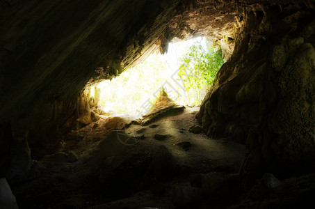 洞穴入口内图片