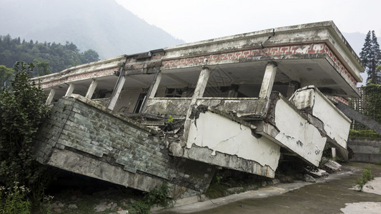 汶川地震的破图片