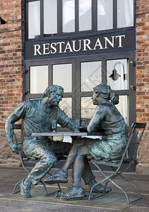 餐厅奥斯陆挪威背景图片