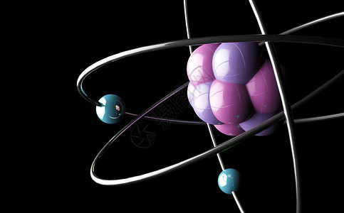 3d原子或分子现代设计背景图片