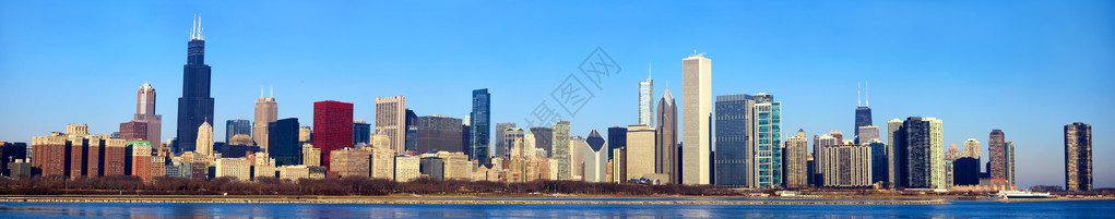 芝加哥市下城芝加哥全图片