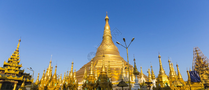 仰光缅甸或缅甸有蓝色天空的西维图片