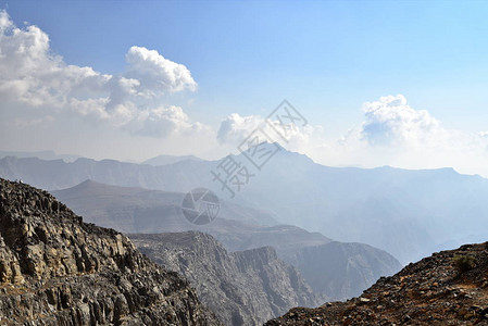 贝尔通往Jais山JebelJaisRasAlKhaimah公路背景