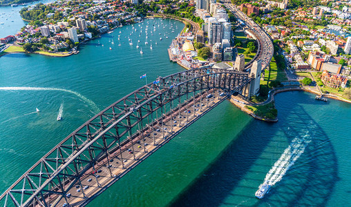 澳大利亚新南威尔士州悉尼港桥和拉文德湾图片