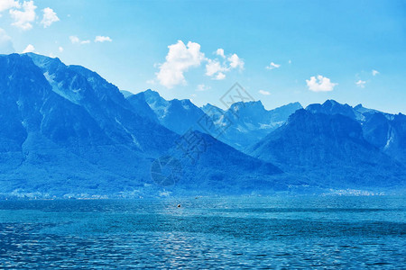 瑞士沃州蒙特勒日内瓦里维埃拉湖自然图片