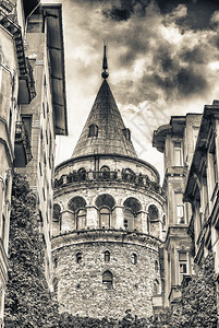 加拉塔由古老建筑构土耳图片
