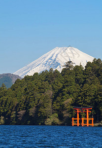 秋季富士山和芦之湖图片