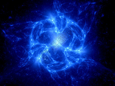 空间中的蓝光等离子体计算机生图片