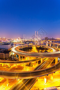 上海南浦大桥夜景图片