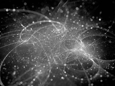 具有粒子黑白纹理计算机生成抽象背景3D渲染的发光图片