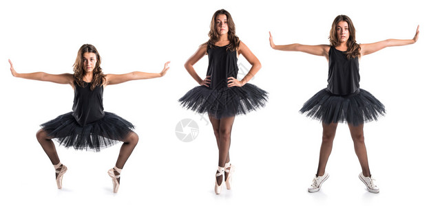 有芭蕾舞短裙的年轻芭蕾舞演员图片