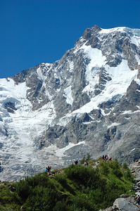 雪山峰蒙特罗莎山峰东面意大利阿图片