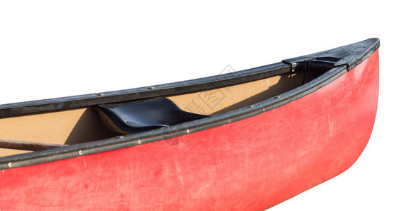 红条独木舟或皮艇图片