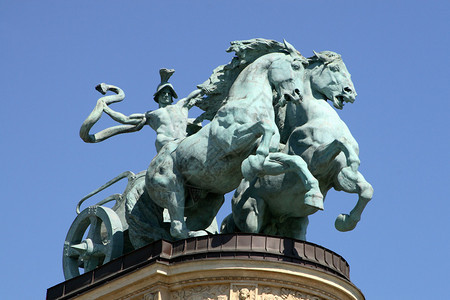 匈牙利国王在英雄广场的纪念图片