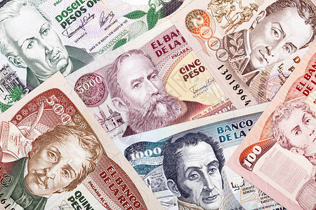 哥伦比亚的钱背景图片
