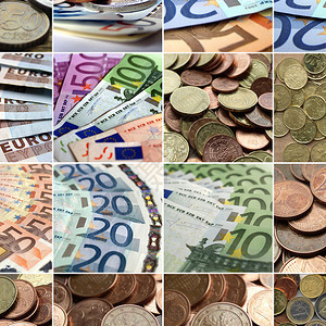 欧元货币与纸币图片