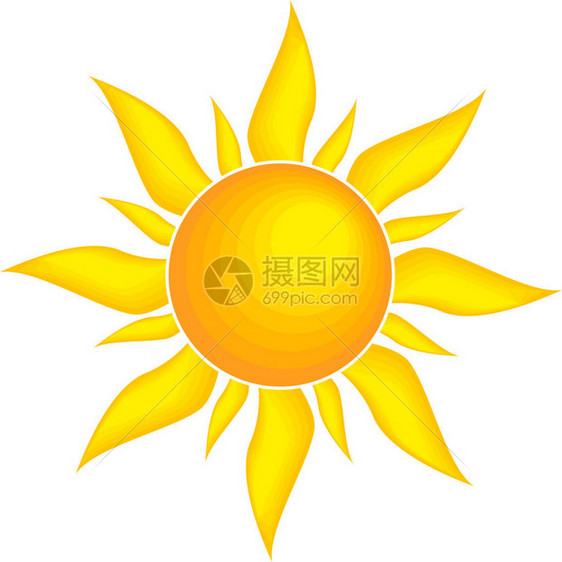 太阳符号矢量图图片