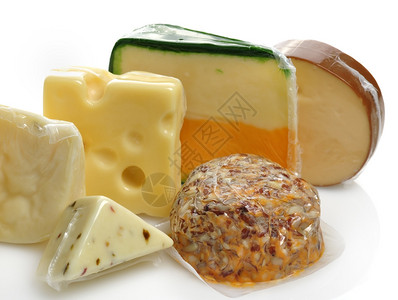 真空包装奶酪分类背景图片