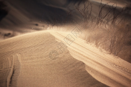 沙漠中的沙尘暴图片