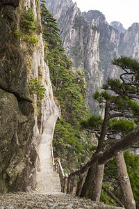 通往黄山通道的非图片