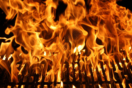 烧烤架的火焰或火焰背景图片